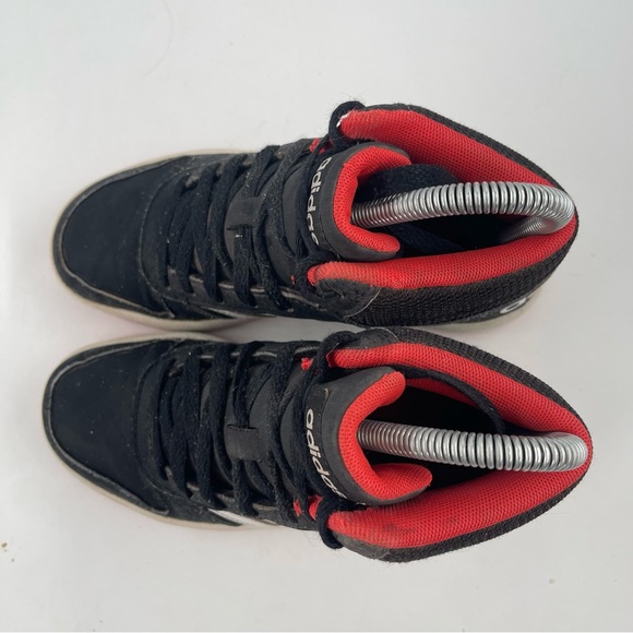 Adidas Kids Boys Hoops 2.0 B75743 Hi Top Black Orange Running Shoes-Size 2 Youth - Picture 5 of 12